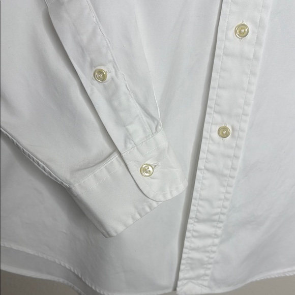 Ralph Lauren Cotton White Long Sleeve Button Down Dress Shirt Size 15.5- 32/33 - Picture 4 of 6